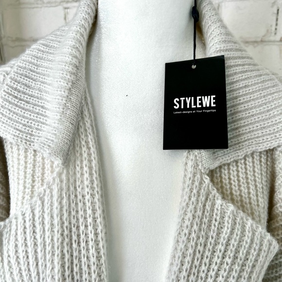 NWT, StyleWe Long Sleeve Collar Sweater Coat - Picture 11 of 14